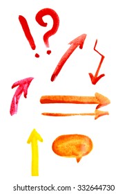 Vector sketch arrows collection