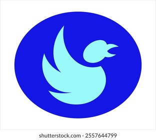 Vector sketch of a bird as a representative of freedom of speech