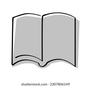 dibujo vectorial libro de una sola línea, arte continuo 
