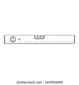 Vector Sketch Building Level. Measurement Tool.