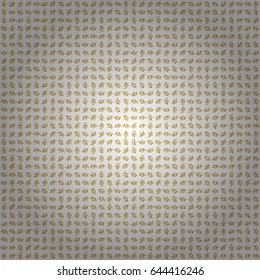 Vector sketch for cards, thank you message, printing. Vintage seamless border and grid for design template on a white background. Seamless pattern in Eastern style with floral golden elements.