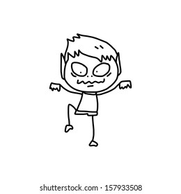 vector sketch cartoon halloween character