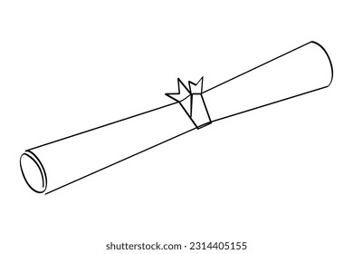 vector sketch certificate single one line art, continuous 
