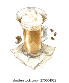 Vector sketch of coffee cup