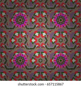 Vector sketch of colored mehndi mandala on. Traditional indian style, ornamental floral elements for henna tattoo, colored stickers, flash temporary tattoo, mehndi and yoga design, cards and prints.