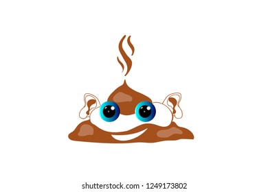 Vector Sketch Doodle Poop. Hand Drawn Piece of Shit. 