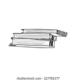 vector sketch drawing book illustration