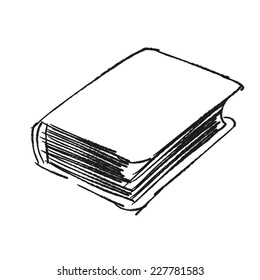 vector sketch drawing book illustration