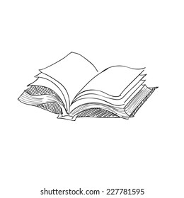 Open Book Drawings Images, Stock Photos & Vectors | Shutterstock