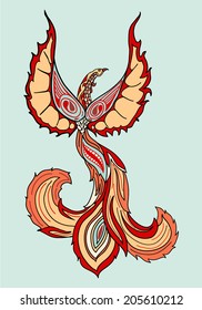 Vector sketch Firebird.