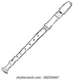 Vector Sketch Flute