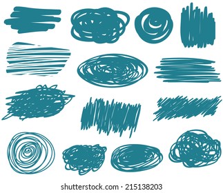 vector sketch frames for text
