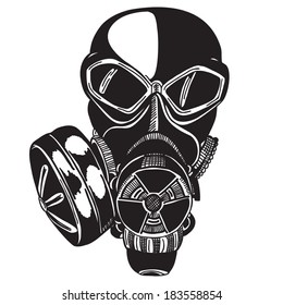 Vector sketch gas mask