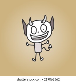 vector sketch halloween cartoon character