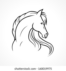 Vector sketch of horse