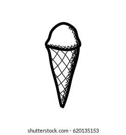 Vector sketch. Ice cream.