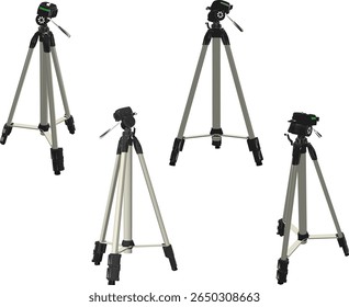 vector sketch illustration of camera stand design for professional photographer work