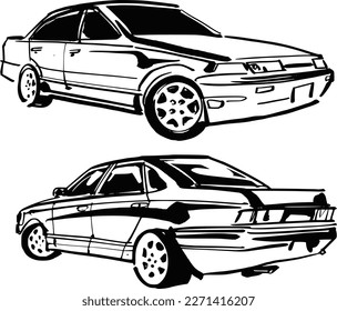 Vektorgrafik eines Autos