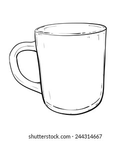 Vector sketch illustration of cup