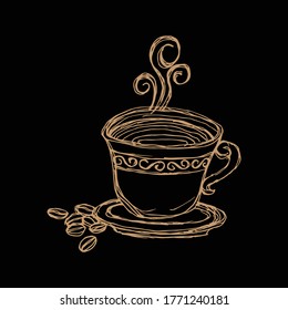 Vektorgrafik - Tasse Kaffee.