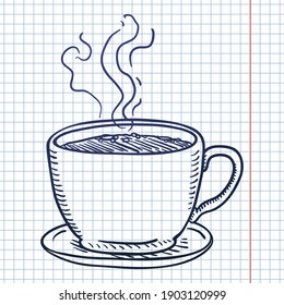 Vektorgrafik-Illustration - Kaffee-Cup