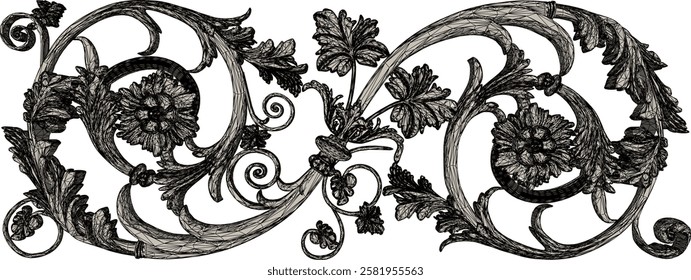 Vector sketch illustration design ornament frame background pattern classic vintage ethnic traditional 