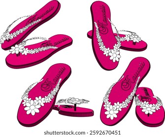 vector sketch illustration design of sandal shoes with for fashion women career going party