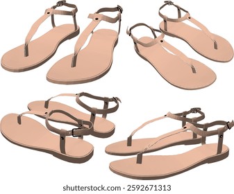 vector sketch illustration design of sandal shoes with for fashion women career going party