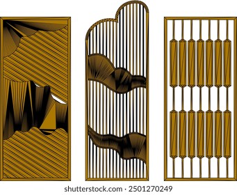 Vector sketch illustration of modern warehouse background pattern backdrop design