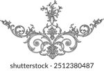 Vector sketch illustration silhouette design image ornament floral classic vintage ethnic