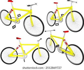 Vector sketch illustration silhouette design image of young man bicycle for freestyle downhill sport