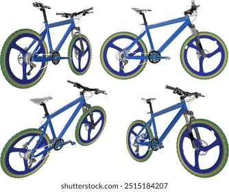 Vector sketch illustration silhouette design image of freestyle racing bike for championship race