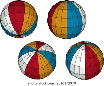 Imagen de diseño de silueta de ilustración de boceto de Vector de bola de creatividad de juguete educativo para decoración de habitaciones y estantes de armario para niños