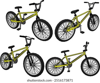 Vetor esboço ilustração silhueta projeto imagem de criança esporte bicicleta para ciclismo casual