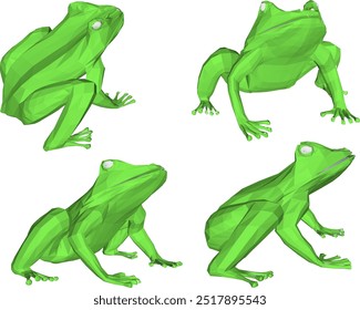 Vektorskizze Illustration Silhouette Design Bild eines Amphibien Tier Frosch ist in Bereitschaft, um nach Nahrung zu suchen