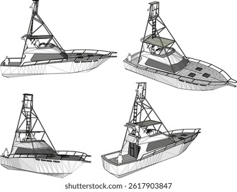 ilustração de esboço de vetor silhueta projeto de navio de cruzeiro ferry para viagem mundial
