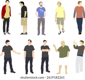 vector sketch illustration silhouette design image ornament decoration human with various activities in a relaxing pose