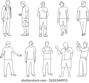 desenho de vetor ilustração silhueta design imagem ornamento decoração humana com várias atividades em uma pose relaxante