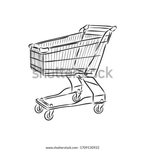 Orthodox suffering Adjustment 3,039 Shopping Trolley Sketch Images, Stock Photos & Vectors | Shutterstock