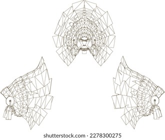 Vector sketch of indian tribal headdress illustration