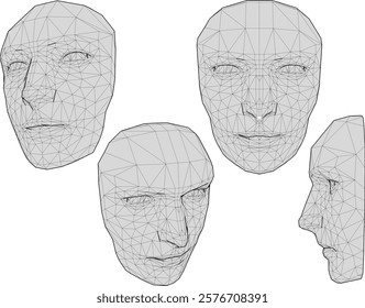 vector sketch of interior decoration design for a plain face mask without expression