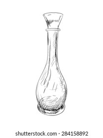 Vector sketch of jug. Hand draw illustration.