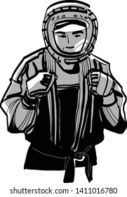 the vector sketch of kudo fighters