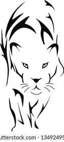 Vector sketch of a lion. Suitable for sketch tattoo, use in the production of goods, clothing and art objects
Use in website templates or print projects