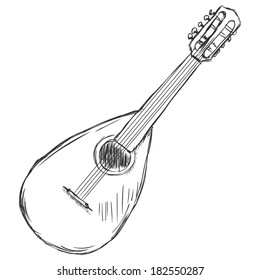 Vector Sketch Mandolin