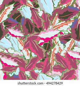 Vector sketch of many abstract colored flowers. Hand drawn seamless flower illustration. Seamless pattern abstract floral background.