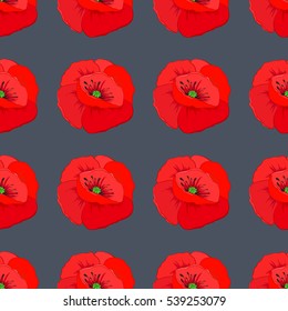 Vector sketch of many abstract colored flowers. Hand drawn seamless flower illustration. Seamless pattern abstract floral background.