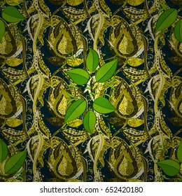 Vector sketch of many abstract flowers in pink colors. Hand drawn seamless flower illustration. Seamless pattern abstract floral background.