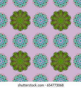 Vector sketch of many abstract flowers in colors. Hand drawn seamless flower illustration. Seamless pattern abstract floral background.