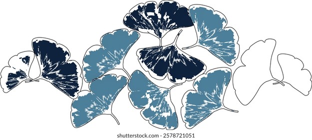 vector sketch of modern abstract natural background pattern design